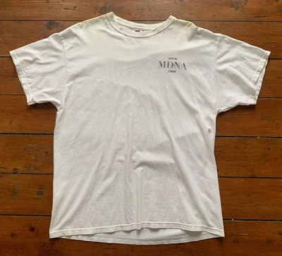 £19.99 • Buy 2012 Madonna MDNA Vintage Backline Crew Concert T-shirt - L/XL
