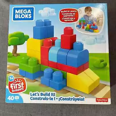 Fisher Price Mega Bloks First Time Builders 40 Pieces Building Toys • $8.99