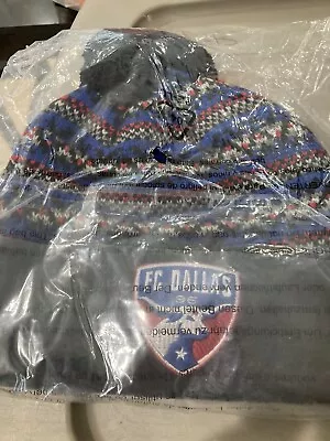 MENS/WOMENS Mitchell & Ness MLS FC DALLAS Pom Beanie Winter Knit Hat NWT • $17.59