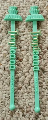 2 Vintage Tropicana Hotel Casino Las Vegas Swizzle Sticks Drink Stirrers Green • $9.99