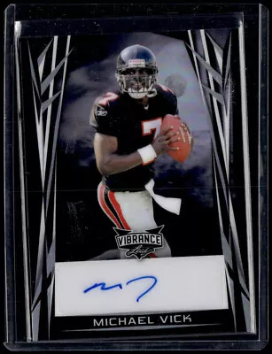 2024 Leaf Vibrance Midnight Black #VMMV1 Michael Vick 3/3 Auto Autograph • $0.99