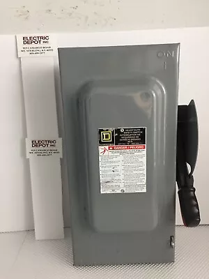 Square D H362 60 Amp 600 Volt 3 Phase Fused Indoor  Disconnect..1460 • $125