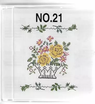 Brother No 21 Embroidery Sewing Machine Card Monogram Designs Preowned Unused • £36