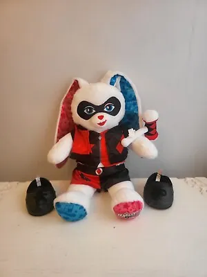 Build A Bear Harley Quinn Bunny Rabbit  W/ Costume Outfit & Hammer DC Comics • £60