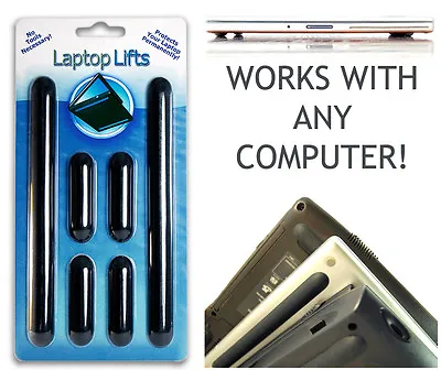 LAPTOP LIFTS - Universal Replacement Rubber Feet Notebook Cooler And Protection! • $16.95