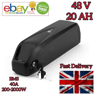 48V 20AH 250 W 2000  W Battery Hailong  TOP Li-ion E Bike Electric Bicycle 21700 • £324.99