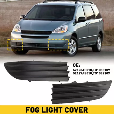 Left Right Fog Light Cover For 2004-2005 Toyota Sienna TO1089109 TO1088109 EOA • $14.99