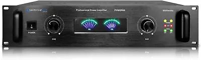 Professional Portable PA System 2 Channel Digital Stereo Power Amplifier With • $257.99