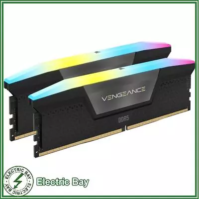 Corsair Vengeance 32GB (2x16GB) 7200MHz CL34 RGB LED Black DDR5 Desktop RAM • $279