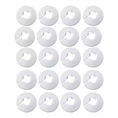 20 Pieces 1/2 Inch 16mm White Pipe Cover Wall Pipe Decoration Radiator N6A7 • £7.80