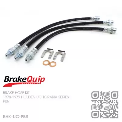 $97.50 • Buy Brakequip Brake Hose Kit [1978-79 Holden Uc Hatchback & 4 Door Torana Series]