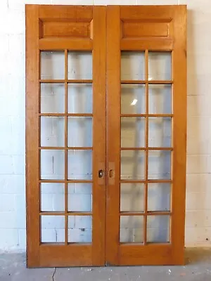 1880's Antique FRENCH POCKET DOORS - VICTORIAN Style Quarter-Sawn Oak ORNATE • $2894.95