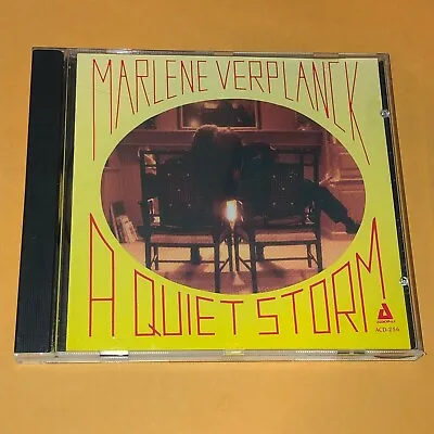 Marlene Verplanck A Quiet Storm CD 1990 Audiophile Jazz Trio McNeely Beal Zito • $14.99