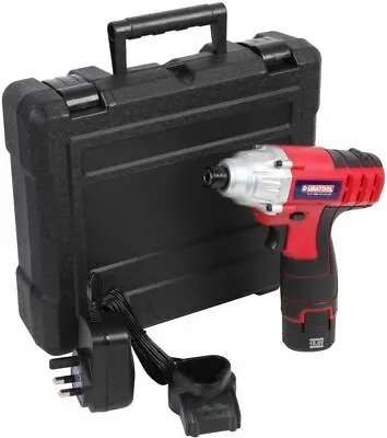 £57.92 • Buy 10.8V 1.3Ah Li-Ion Battery Cordless Electric Impact Driver 2 Speed + Carry Case