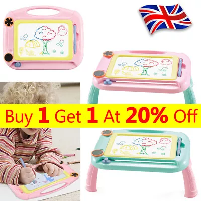 Magic Drawing Board Magnetic Easy Writer Slate Doodle Pad Boy Girl Toy Gifts UK • £7.59