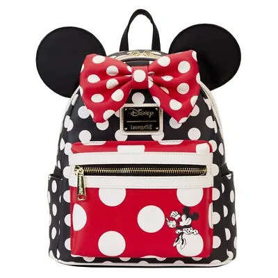Loungefly X Minnie Mouse Rocks The Dots Classic Mini Backpack Valentine's Gift • $80