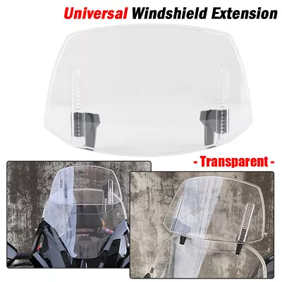 Motorcycle Clip On Windshield Wind Screen Deflector Extension Spoiler Universal • $18.90