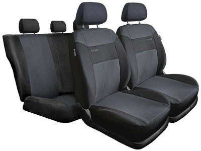 Coprisedili Nero Per Fiat Lancia Copri Sedili Adattabili Tessuto - Foto 4