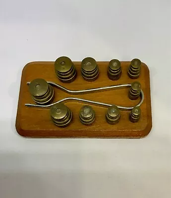 Vintage 11 Piece Watchmakers Brass Balance Wheel Holder Spring Clamp Watch Tool • $195