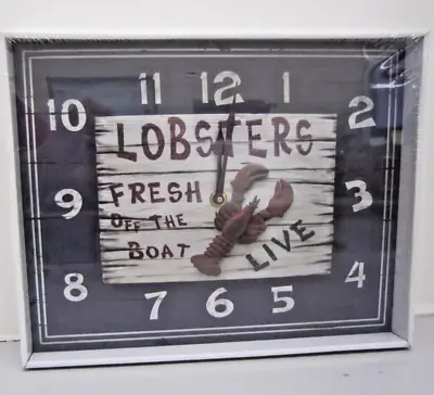 Lobster Wall Clock 12 X10   • $20