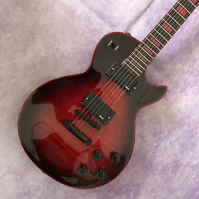 Custom Red LP Electric Guitar Flame Maple Top HH Pickup • $279.99