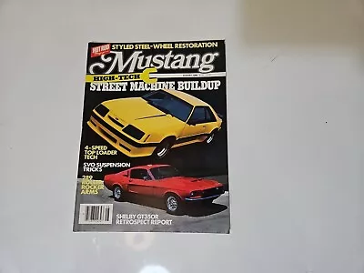 MUSTANG Hot Rod Magazine August 1986 4 Speed Top Loader Tech SVO Suspension Tips • $5.99