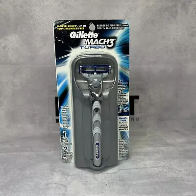 1X Gillette Mach3 Turbo 1 Razor 2 Cartridges 2015 New Old Stock • $29.99