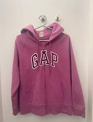 Vintage Women's GAP Pink Zip Up Hoodie (great Condition) • £14