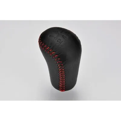 JDM OEM MITSUBISHI Lancer Evolution 5 6 Shift Knob Red Stitch Leather EVO 6 EVO5 • $189.50