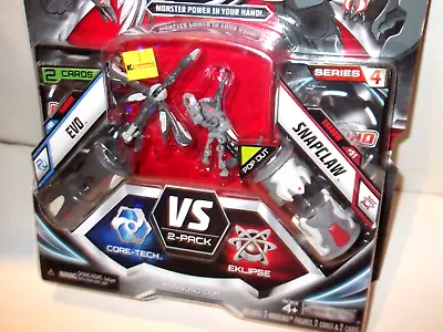 RARE SERIES 4 ✰ EVO & SNAPCLAW ✰ Monsuno Figures FACTORY SEALED BRAND NEW 2 Pack • $29.99