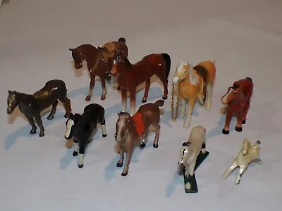 Vintage Metal Horse Lot Figure Figurine Horses (C188) • $17.99