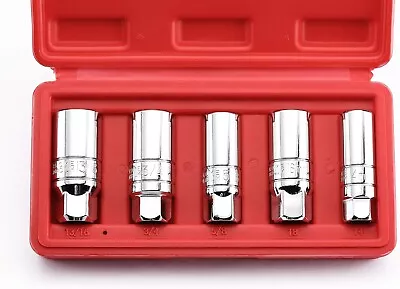 5PCS 3/8  Drive Spark Plug Socket Set CR-V SAE And Metric 3/8  Drive 6-Point • $17.80