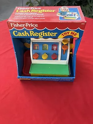 Vintage Fisher Price Cash Register #2044 1990 NIB! NOS! Rare HTF! NEW • $65