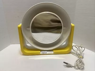 VINTAGE MOD 70s Pivoting Makeup Mirror Mirror By Clairol RM-1 Lighted Works USA • $39.99