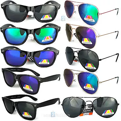 POLARIZED Sunglasses Mens Womens Ladies New Vintage Retro Classic Style • £4.99