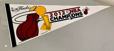 2012 Miami Heat NBA Basketball Finals Champions Team Pennant Room Decor Flag NEW • $15.95