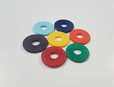 £3.45 • Buy Mixed Colours Nylon 66 Plastic Washers / Shims Large M8 X 25 X 2mm Thickness