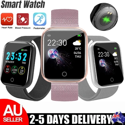 $23.89 • Buy Women Men Smart Watch Waterproof Bluetooth Heart Rate Monitor Wrist Watch Gift