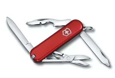 Victorinox Swiss Army Pocket Knife RAMBLER RED 10 Functions 58 Mm 0.6363-033-X1 • $32.99