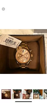 Michael Kors MK5799  Oversized Bradshaw Rose Gold Women’s Wrist Watch • $39.99