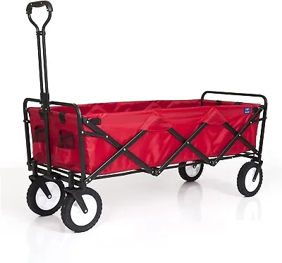 Mac Sports WTCX-201 Extended Collapsible Folding Outdoor Utility Wagon Red • $116.90
