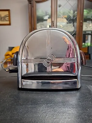 Vintage Deco Chrome Knapp-Monarch Flapper Toaster With Cord-Works Great! • $24.99