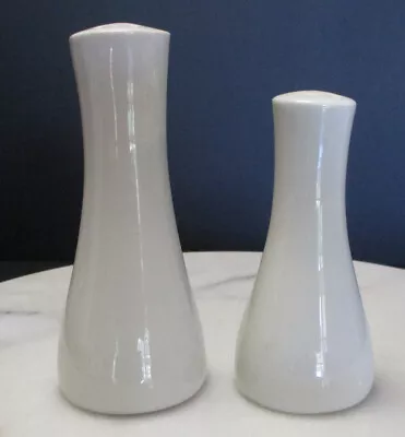 Vintage Ben Seibel Impromptu Iroquois China Bridal White Salt & Pepper Shakers • $24.99