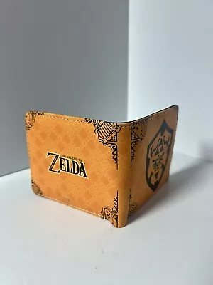 Zelda Print Bi-Fold Wallet - Orange And Black • $12.95