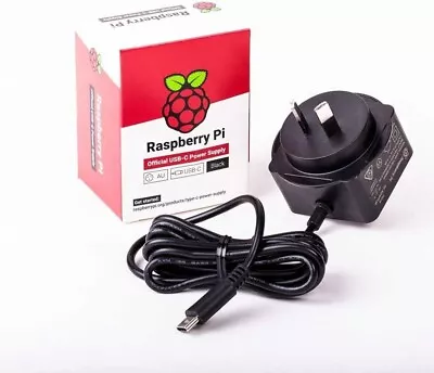 Raspberry Pi 4 USB-C Power Supply 5.1V 3A Corded Electric Wall Mount • $43