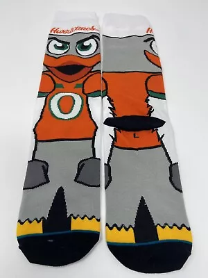 Miami Hurricanes  Mascot Crew Socks New Christmas Gift • $13.99