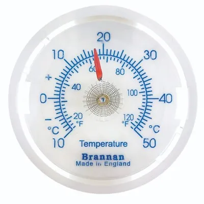 £4.30 • Buy Brannan 65mm Slate Blue Dial Thermometer C&F Ideal For Home & Garden - 30/408/3