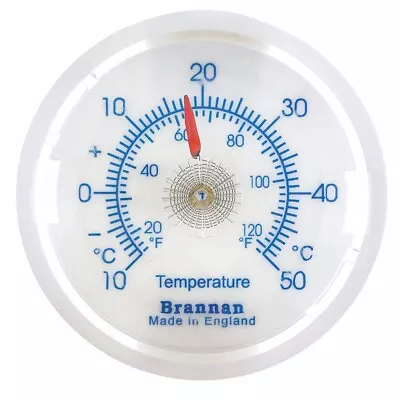 £4.30 • Buy Brannan 65mm Slate Blue Dial Thermometer C&F Ideal For Home & Garden - 30/408/3