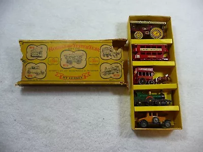 VINTAGE MATCHBOX GIFT SET MODELS Of YESTERYEAR 5 PC's NO G-7 COMPLETE SET IN BOX • $100