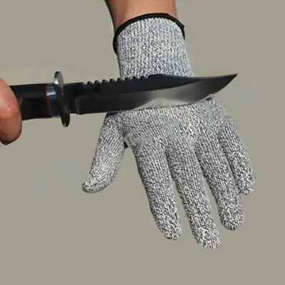 Durable Safety Cut Proof Stab Stainless Steel Metal Mesh Gloves Protection Tool • £5.48